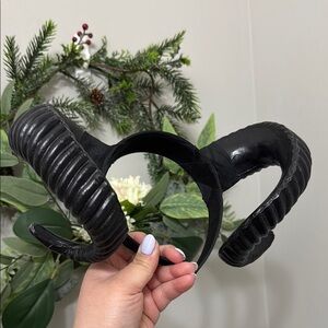 ✨MY KINK IS KARMA✨ Black Ribbed Headband